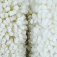 Tampon de polissage en laine de 200mm (8 "), tampon double face en laine naturelle 100% avec filetage 5/8-11 pour la coupe et le polissage du composé à 2 côtés