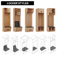 Cartmay : Casiers de Vestiaire HPL de Haute Qualité, Armoires de Rangement Modulaires en Stratifié Compact pour Gymnase, École et Bureau