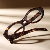 Kacamata Lbashades 8631 Retro Bingkai Asetat Buatan Tangan Full-Rim Klasik Double Bridge Anti Sinar Biru Pria Wanita