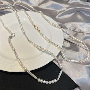 ชุดไข่มุกธรรมชาติอเนกประสงค์สำหรับใส่ทำงาน ขนาด 10-11 มม. แบบเกี่ยวหู 9-10 มม. ทรงกลม ไร้ตำหนิ พร้อมสร้อยคอทอง 18K และเงินแท้ - Product Image 4