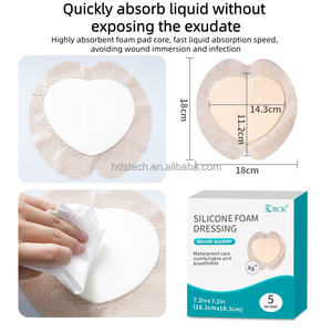 Cuscinetto Antidecubito a Pressione a Forma di Cuore in Schiuma Poliuretanica Sacrale HDS Brand 18x18cm Colore Pelle per Anziani Allettati - Product Image 3