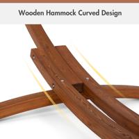 Hamac de camping de style nouveau, de haute qualité, pour la cour, le patio, le parc, utilisation en extérieur, support de hamac en bois de larch, pour l'extérieur et l'intérieur
