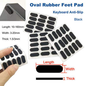 New Adhesive Rubber Feet Strips for Dell Latitude 7410 Bottom Cover Rubber Non-Slip Bumper Feet grey - Product Image 5