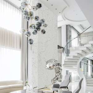 เคาน์เตอร์เคาน์เตอร์หินควอทซ์พื้นหินอ่อนเทียมสไตล์คาร์ราราราราสำหรับโต๊ะในครัว - Product Image 3