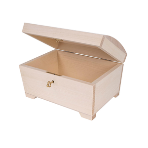 WOQI toptan fabrika doğrudan ucuz el yapımı ahşap hazine göğüs kutusu ile anahtar mükemmel doğum günü hediyesi annen için, eşi - Product Image 1