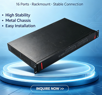 Ordinateur de contrôle industriel embarqué sans ventilateur monté en rack 1U, refroidissement par aluminium, double port, mini PC compact 32G