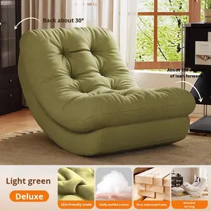 <span class=keywords><strong>Fauteuil</strong></span> inclinable Moon, design moderne et simple, revêtement en daim, <span class=keywords><strong>fauteuil</strong></span> simple pour balcon, salon, maison, loisirs, adulte - Product Image 6