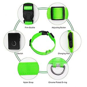 Adjustable Led <b>Dog</b> <b>Collar</b> - Rechargeable, Flashing, Reflective Pet <b>Collar</b> for Nighttime Safety and Anti-loss - Product Image 3