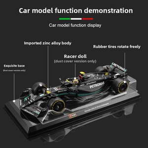 Bburago <span class=keywords><strong>1</strong></span>:<span class=keywords><strong>24</strong></span> Mercedes-Benz W14 F1 Coche <span class=keywords><strong>de</strong></span> Carreras <span class=keywords><strong>de</strong></span> Metal Fundido a Presión Modelo 2023 con Aleación y Control <span class=keywords><strong>de</strong></span> Fuerza Hamilton - Product Image 3