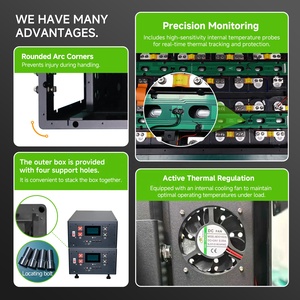 Kit de Batería <span class=keywords><strong>HULK</strong></span> LiFePO4 DIY 48V 16S con JK BMS 200A, Caja de Batería Lifepo4 de 306AH, Batería Lifepo4 de 51.2V 280AH 314AH - Product Image 4