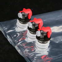 Sac BIB en aluminium haute barrière avec valve distributeur pour liquides, emballage BIB aseptique pour le stockage du lait, du yaourt, du jus et du vin