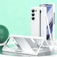 Étui de téléphone en cuir personnalisable BIYI pour Z Fold 7/6/5/4/3, protection antichoc à 360 degrés, emplacement pour stylo
