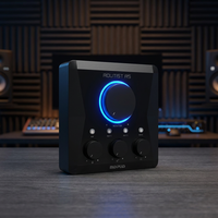 Midiplus Routist RS 2in 2out Antarmuka Audio USB 24bit 96kHz Kartu Suara Profesional dengan Cincin Lampu RGB OTG untuk Ponsel PC