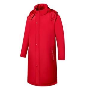 TIMETEXメンズ冬オーバーコートパーカー防水防風フード付き薄いオックスフォード生地ロングレギュラーフィット - Product Image 4