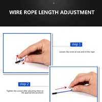 Corde à sauter réglable de gymnastique, fil en acier inoxydable, vitesse réglable, Logo personnalisé, combat, sangles à balles