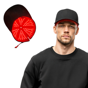 جهاز ضوئي <span class=keywords><strong>LED</strong></span> مخصص بشعار مميز، 810 نانومتر و1070 نانومتر، مع بطارية مدمجة، قبعة للعلاج بالضوء الأحمر للشعر - Product Image 5