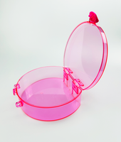 Boîte de rangement de maquillage en plastique Transparent étanche portable de grande capacité pour l'organisation de bijoux de cadeaux de jouets de maquillage