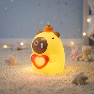 Goldjyx Silicone Night Sleep Usb Lamp Squlshy Night <b>Light</b> Colorful Emitting Night <b>Light</b> Switch Power Generation Night - Product Image 1