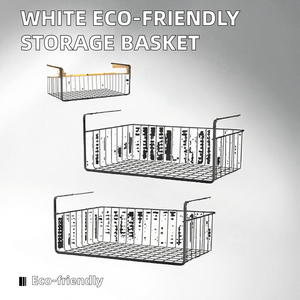 Rectangle Metal <b>Wire</b> <b>Hanging</b> Storage <b>Basket</b> for Multi-Purpose Neatening and Organization - Product Image 2