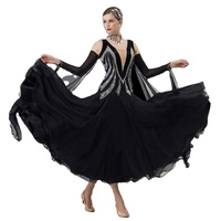 B-22135 personnalisé nouvelle robe de danse de salon standard international robes de danse de salon en soie perlée de haute qualité à vendre