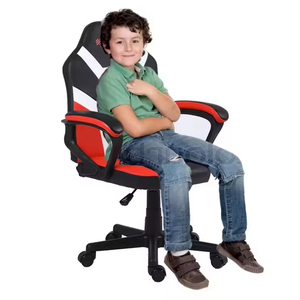 Chaise de jeu ergonomique moderne pivotante pour enfants, siège d'ordinateur confortable pour joueurs PC, avec vérin à gaz à 2 niveaux - Product Image 6