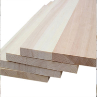 Panneau de bois de peuplier massif collé sur les bords 4x8FT, vente en gros directe usine Chine, pour la fabrication de meubles