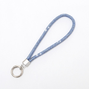 Crystal Bling Rhinestone Wristband Wristlet Glitter Wrist Strap Women Car Key Lanyard Keychain