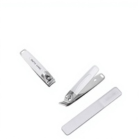 Kit de manucure et pédicure 5 en 1, coupe-ongles, outils de pédicure et de manucure en métal avec soin des orteils et des doigts