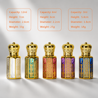 Flacons roll-on miniatures octogonaux mats colorés pour huiles essentielles – Bouteilles en verre rechargeables de qualité supérieure pour échantillons de parfum et cosmétiques