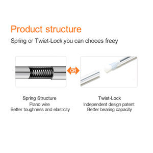 Vente directe d'usine <span class=keywords><strong>tringle</strong></span> à <span class=keywords><strong>rideau</strong></span> de douche blanche attachée au mur <span class=keywords><strong>tringle</strong></span> à <span class=keywords><strong>rideau</strong></span> de douche automatique - Product Image 5