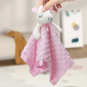 Super Soft Lovey Unisex Lovie Baby Gifts para Recém-nascidos Meninos e Meninas Custom Design Baby Security Blanket