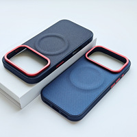 Pour iPhone 17 étui en tissu tissé étui de téléphone housse de téléphone portable pour iPhone 17 16 Pro Max 17 AirMetal lentille cadre coque de téléphone