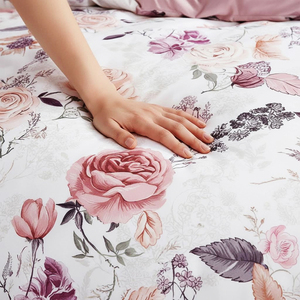 Ensemble de literie rose en stock en Pologne, 3 pièces, style shabby chic, housse de couette, livraison directe UE, prêt à être expédié - Product Image 3