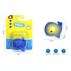Juguete de baño para niños Tiburón de goma con luz Juego de agua para niños Juguetes - Product Image 3