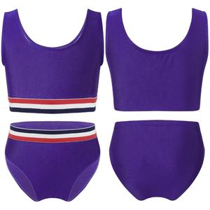 Maillots de bain pour filles de 8 à 16 ans, tankini, haut de bikini avec bas, maillot de bain, tenue de bain, surf, fabricant de maillots de bain sur mesure - Product Image 2