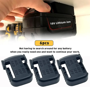 Support de batterie multifonctionnel adapté aux batteries d'outils électriques pour batteries Dewalts 18-20V Supports muraux - Product Image 3