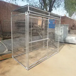 Ngoài Trời Dog Chạy Heavy Duty Kim Loại Hàn Dây Chó Kennel