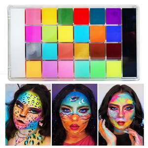 Palette de 26 peintures pour le visage et le corps à base d'huile, crémeuses, hypoallergéniques, non toxiques, pour enfants, Halloween, <span class=keywords><strong>maquillage</strong></span> de fête, kit de peinture - Product Image 5