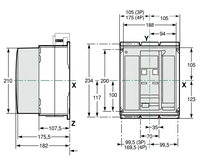 Interruptor automático en caja moldeada Schneider NS-800 N 3P Micrologic 2.0 33280 Fijo de accionamiento eléctrico