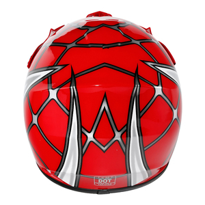 <span class=keywords><strong>Casco</strong></span> de ATV para Jóvenes XF270214 con Gafas y Guantes, DOT, Rojo, Diseño de Red de Araña, para Niños, Motocicleta Todoterreno, Tallas S/M/L/XL, Regalo para Niños - Product Image 4