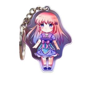 Acrylic <b>Keychain</b> Customized with 2D Cartoon and <b>Anime</b> Style <b>Keychain</b>, Hot-glued Acrylic Pendant - Product Image 4