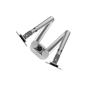 2モニターマウントデスクスタンドホルダーガススプリングダブルメタルブラケットブラックホワイトスライバーモニターアーム - Product Image 3