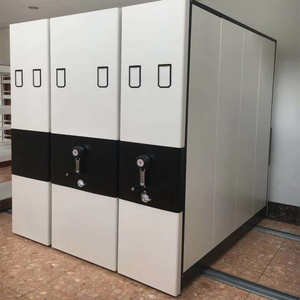 צפיפות גבוהה ידנית מטלטלין מתלה מכבש מערכת אחסון ארון ספריית נייד ארכיון מדפי - Product Image 4