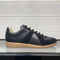 Marque de mode de luxe, baskets et chaussures décontractées unisexes de haute qualité, chaussures de marche en cuir véritable à lacets