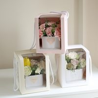 Boîte à fleurs de haute qualité pour fleuristes, boîte rigide en carton pour bouquet, boîte cadeau pour emballage de fleurs