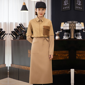 Uniforme d'hiver pour personnel d'hôtel et de restaurant 25333-34, tenue de service de restauration à manches longues pour l'équipe de café, vêtements de travail professionnels quotidiens - Product Image 6