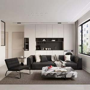 Ensemble de meubles sur mesure de style moderne pour toute la maison, fabricant professionnel pour les projets de villas et les applications d'appartements - Product Image 1