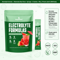 Poudre d'électrolytes hydratante OEM ODM en sachet, saveur pastèque et bière, pour l'apport énergétique quotidien et la récupération post-activité