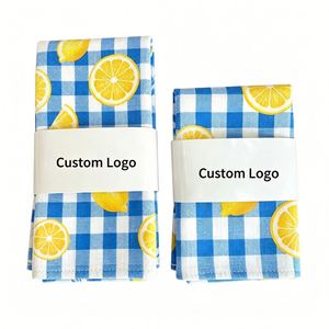 Pattern Kitchen Tea Waffle Textured <b>Microfiber</b> Dish <b>Towels</b> Personalized Custom Logo Wrapping Band - Product Image 1