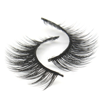 Faux cils de vison 2 paires 3D faux cils naturels pleine bande cils épais faux cils